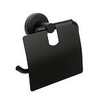 Бумагодержатель с крышкой черный FIXSEN Comfort Black (FX-86010)